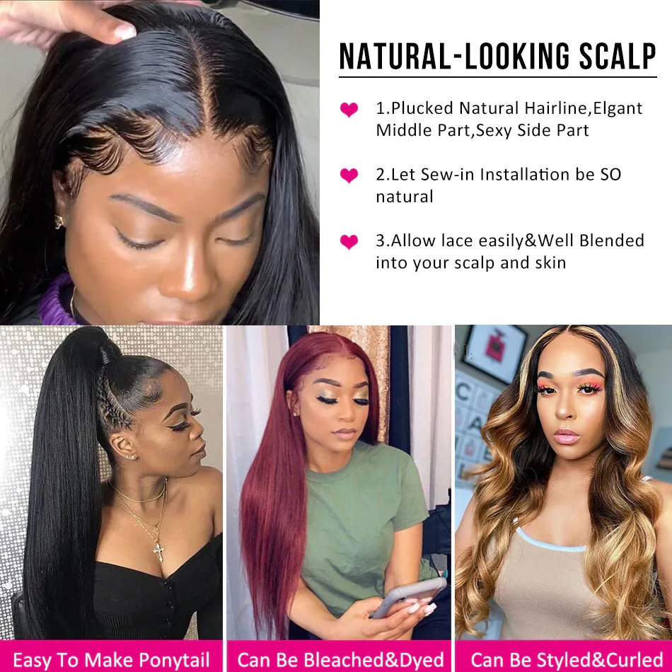 Недорогие парики из человеческих волос на сетке спереди для женщин бразильские