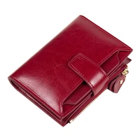 female wallets genuine leather wallet women fashion luxury vertical short anti theft rfid credit card holder woman purse wallet