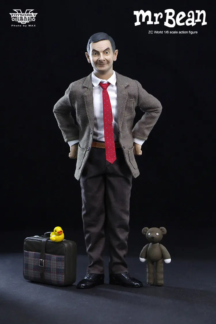 

1/6 Mr. Bean Rowan Atkinson Collectible Figure full set action figure with Two Heads for Collections Toys Gifts An Best Price