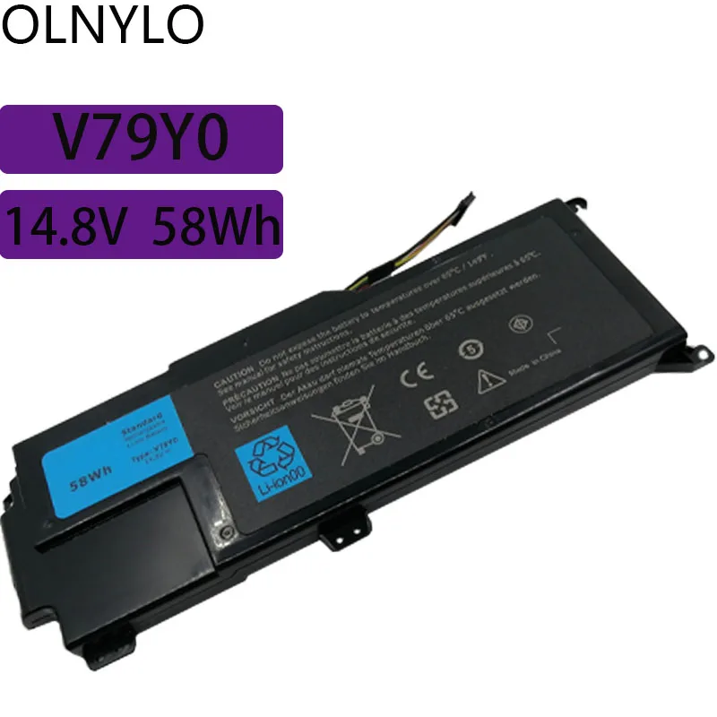 

Аккумулятор для ноутбука Dell XPS L412x L412z 14z 14Z-L412X 14Z-L412Z, оригинальный V79Y0 V79YO YMYF6 0YMYF6, 14,8 в, 58 Вт/ч