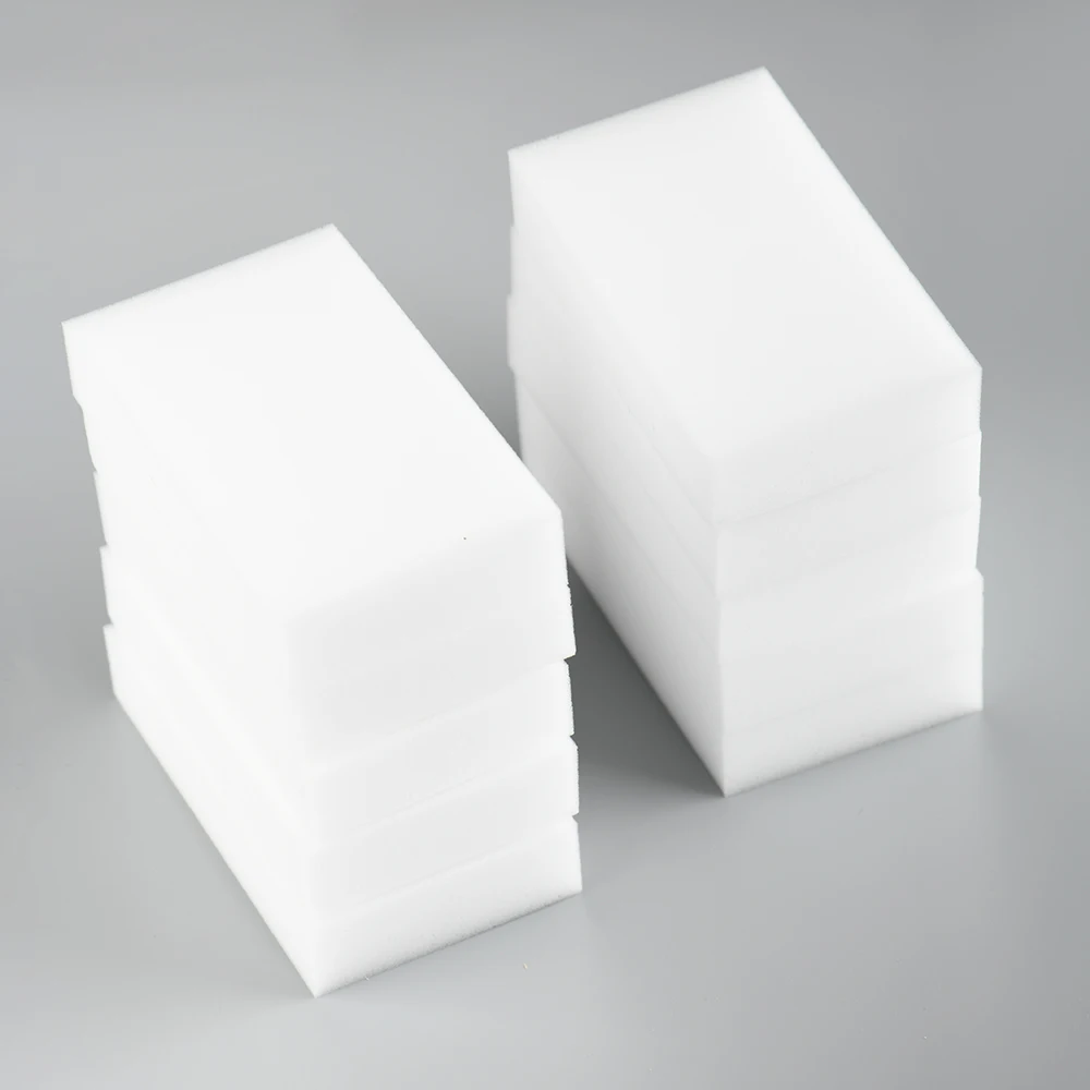 

10pcs Melamine Sponge White Magic Sponge Eraser Melamine Cleaner Multi-Functional Eco-Friendly Kitchen Magic Eraser 100*60*20mm