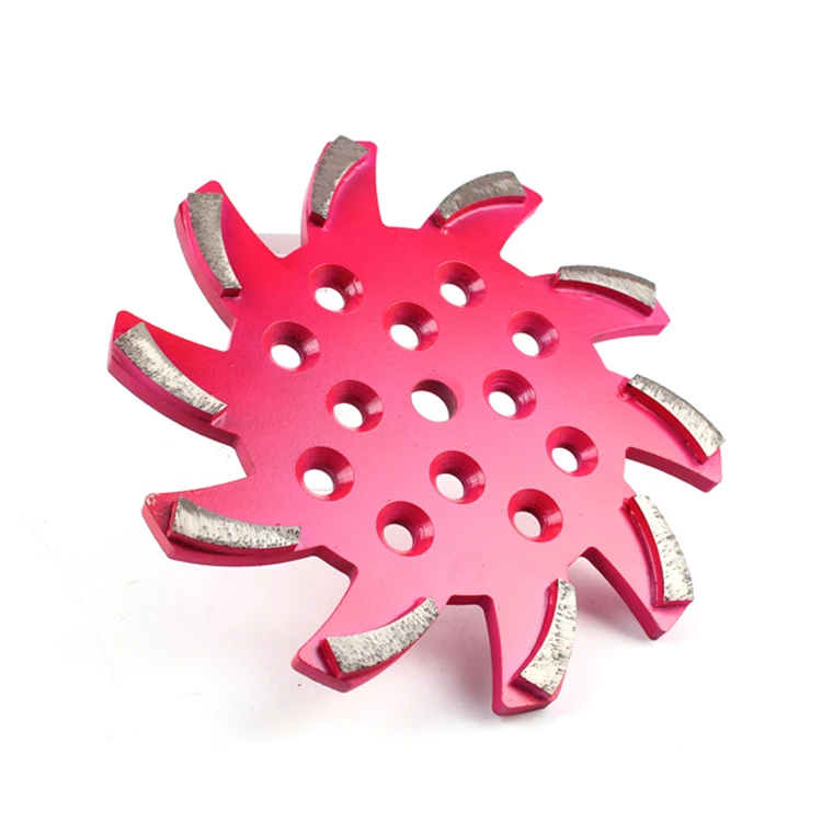 Острый Сегментированный алмазный шлифовальный круг GD73 10 дюймов D250 мм бетонный