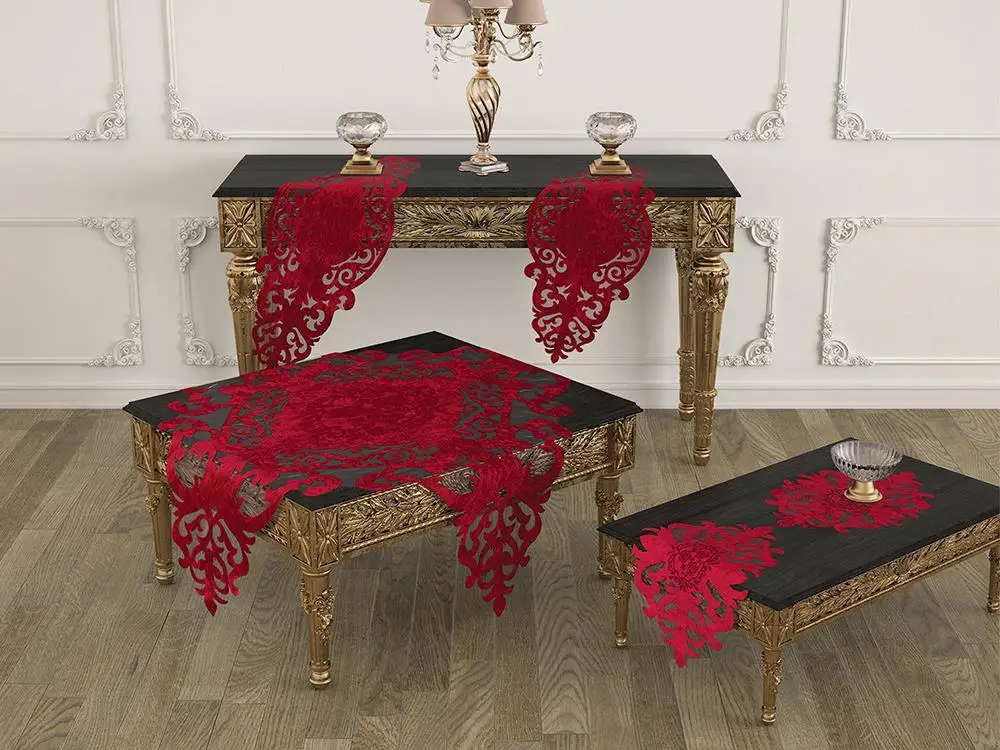 

Бархатный набор для отдыха Roseart, 5 шт., красный