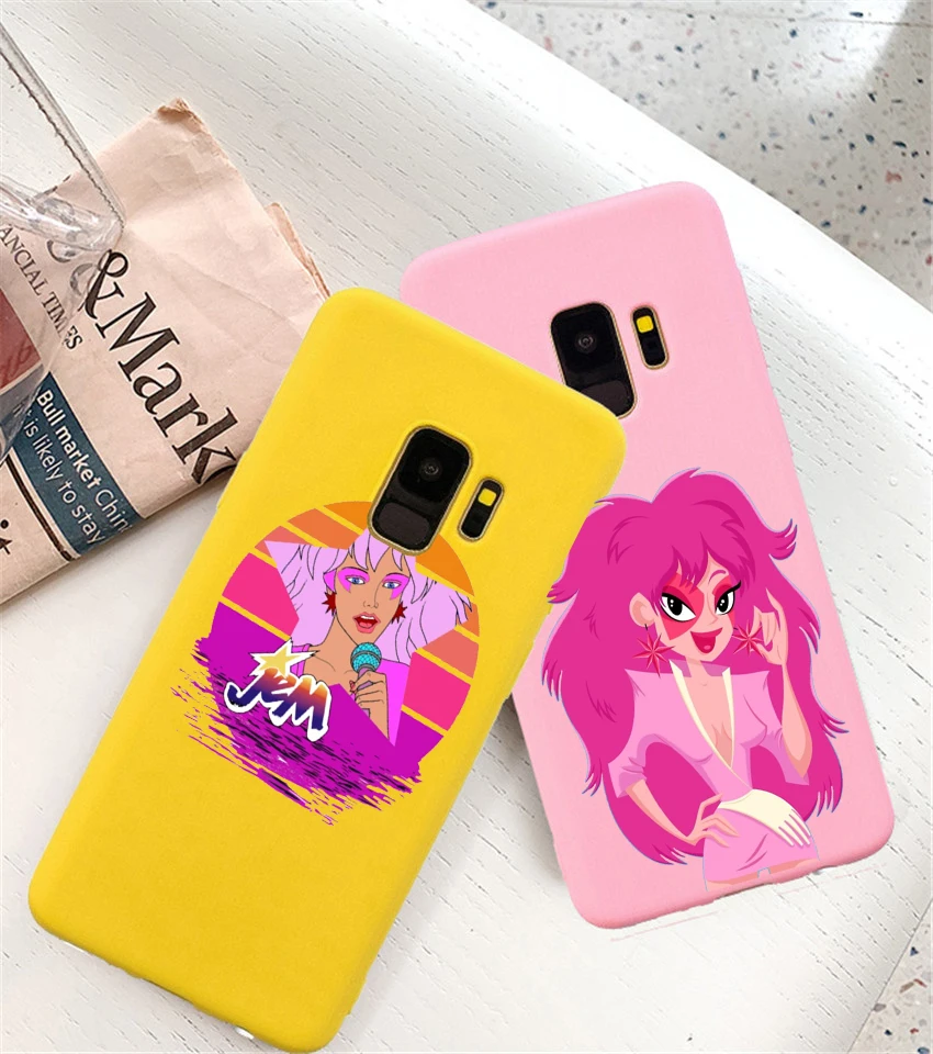 Мультяшный чехол Jem и голограммы карамельного цвета для телефона Samsung S8 S9 S10 S10E