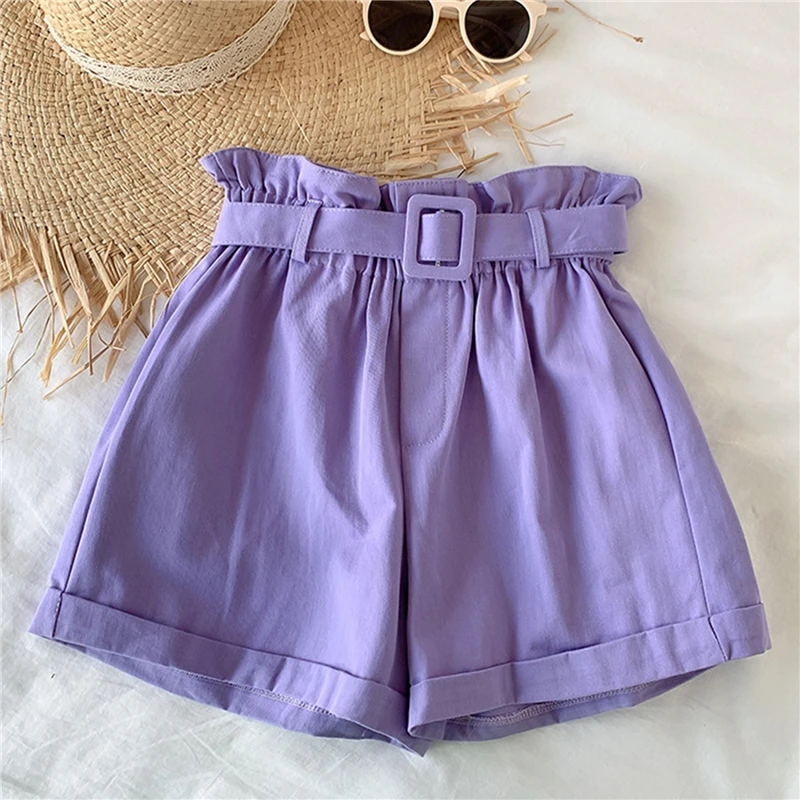 

High Waist Shorts Women Summer 2021 Casual Loose Women Shorts Elegant Women Shorts Femme Pantalones Wide Leg Shorts
