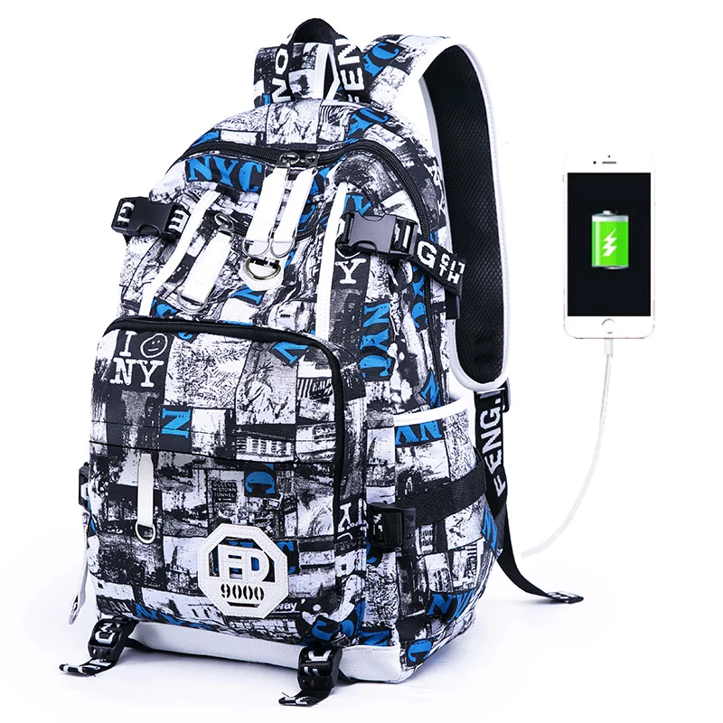 2019 Anti-thief USB charging 17 inch laptop backpack for women Men Backpack school Bag Male Mochila | Багаж и сумки