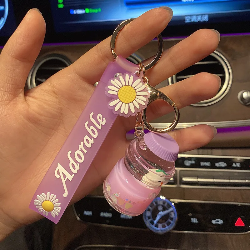 Креативный акриловый бутылка брелок для напитков маленькая кукла-динозавр