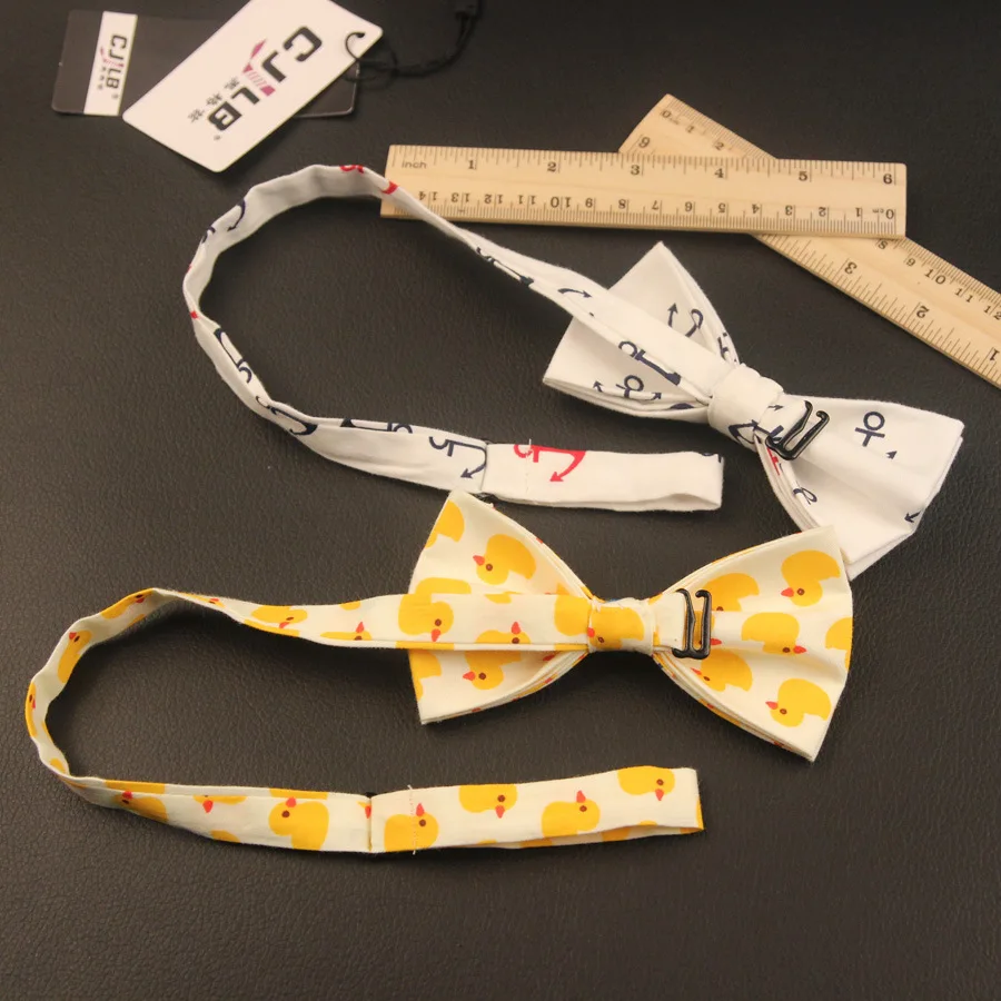 Linbaiway мультяшное оформление мужской галстук бабочка узкая аксессуары для