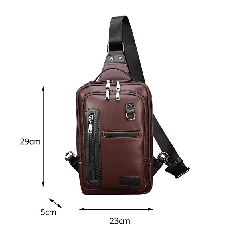 Модная мужская нагрудная сумка повседневные сумки-мессенджеры для мужчин из