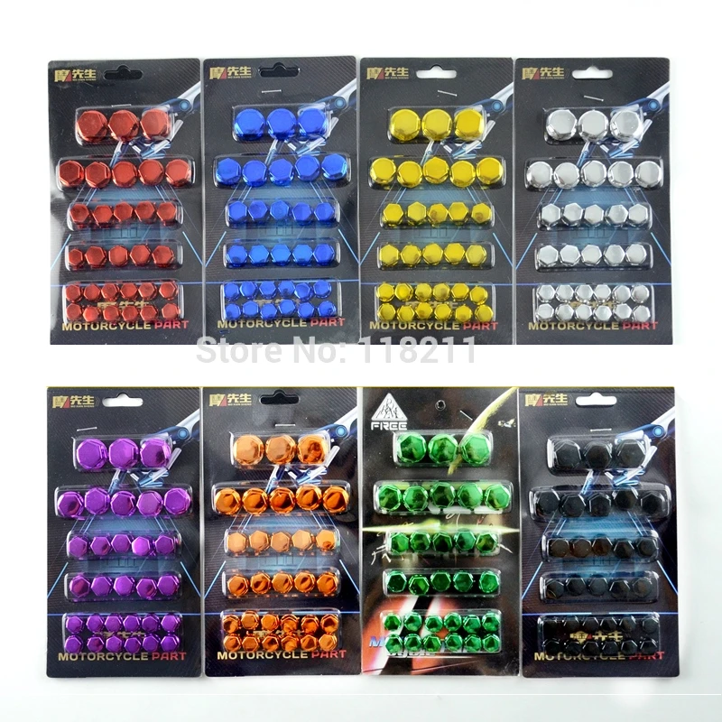 Рамки для мотоциклов 30 шт. пластиковые болты декоративные крышки Yamaha Kawasaki Honda