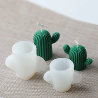 new 3d cactus candle mold chocolate mold succulent cactus candle forms handmade candle diy silicone plaster candle making mould
