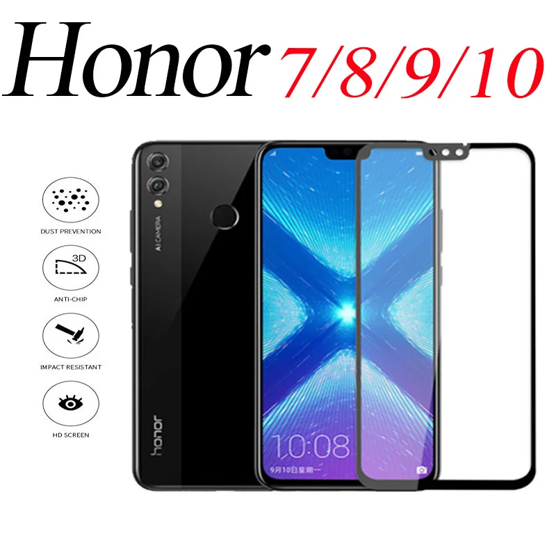 Защитное стекло для Huawei honor 7 8 9 10 пленка закаленное honer honor7 honor8 honor9 honor10 Защитная