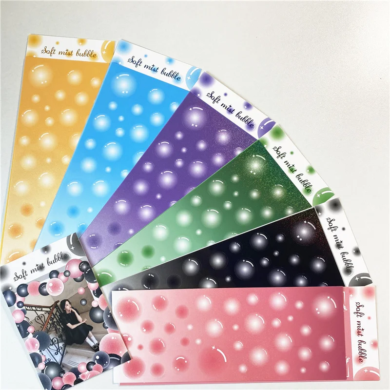 

Cute Bubble Laser Sticker Decorative Adhesive Stickers Kawaii Scrapbooking School Supplies Collage Material Korean Stationery