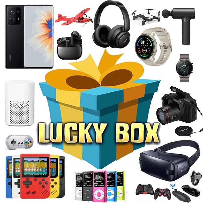 

Mystery Box Value For Money Surprise Box Randomly Lucky Bin Which Can Be Opened Mobile Phone Drone Etc Everything is Possible!