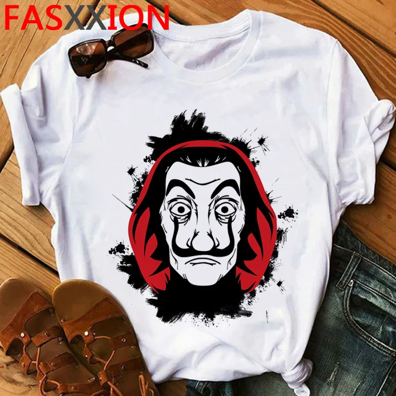 

Женский топ с принтом «бумажный дом», «бумажный дом»