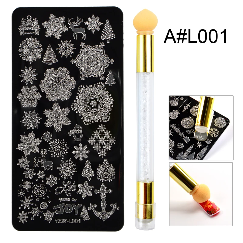 1 комплект Бабочка/снежинка стальная пластина для штамповки ногтей Цветочный