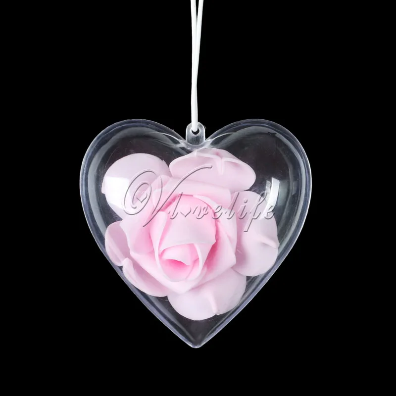 20 шт./лот рождественские украшения прозрачные пластиковые шарики Рождественское