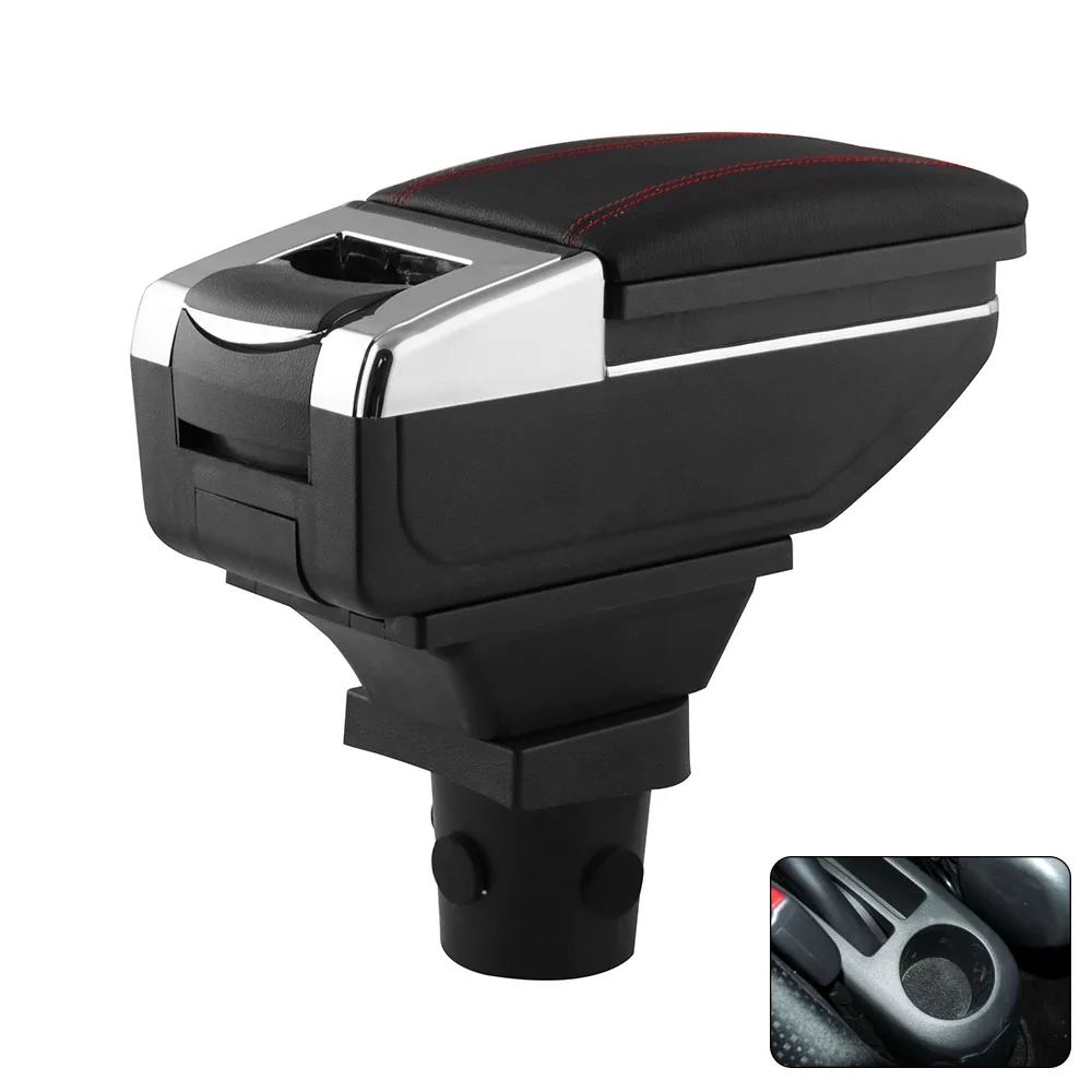 Armrest box central Store content Storage box with cup holder ashtray For Toyota Yaris Vitz 1998-2005