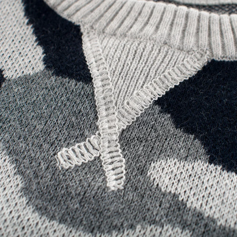 Свитера для мальчиков Детский свитер с круглым вырезом Зимняя камуфляжная