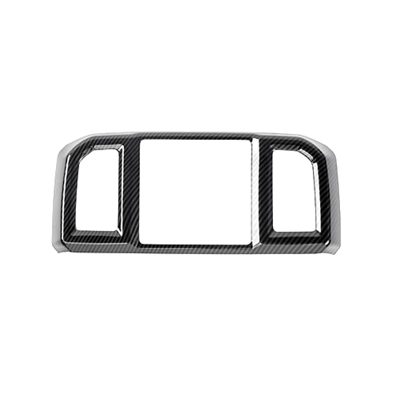 

For Ford F150 RAPTOR 2017-2019 2018 XLT Auto parts ABS Carbon Fiber colour Central Armrest Console Panel Vent Outlet Cover Trim