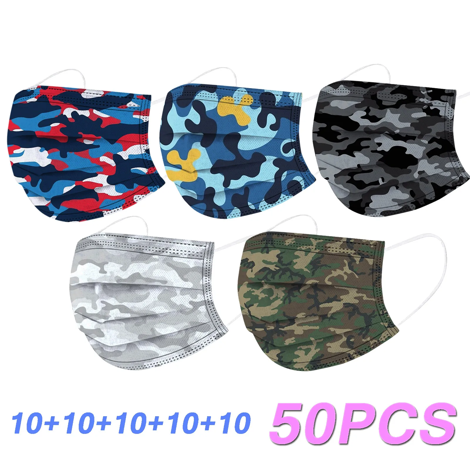 50 шт. детские маски для лица 3 слоя | Тематическая одежда и униформа