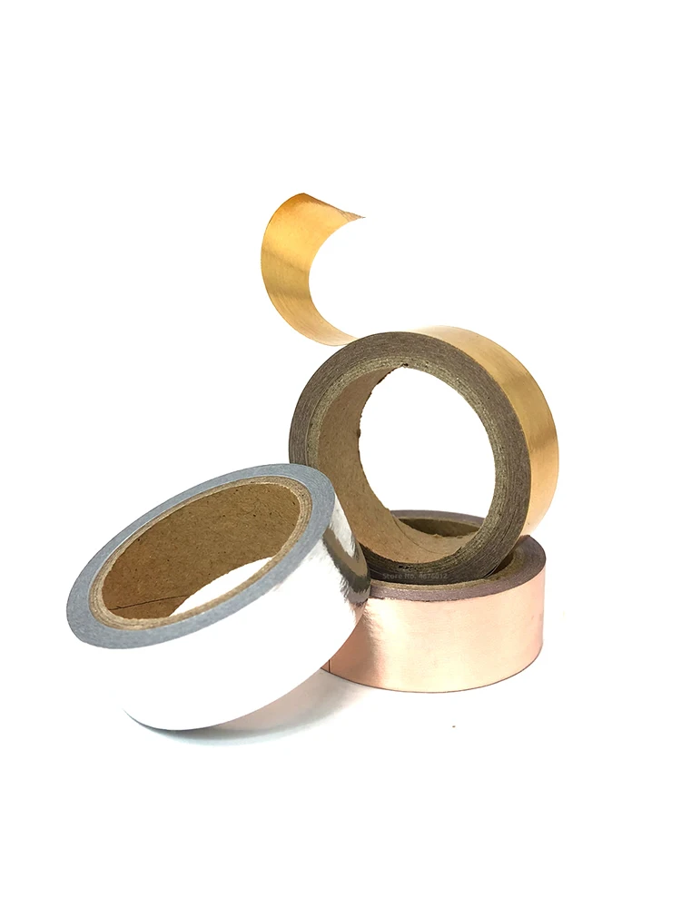 Маскировочная лента серебристая розовая золотистая однотонная 15 мм х 5 м |