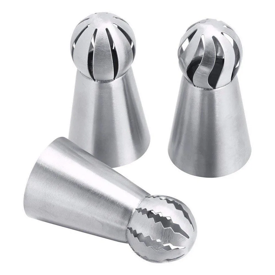 

3-Piece Torch Decorating Mouth Set Flower Icing Piping Nozzles Cake DecoratingTools Kitchen Pastry Cupcake Baking Pastry Tools