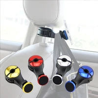 car headrest hook seat back hanger for bag handbag grocery cloth auto portable multifunction clips with magnetic phone holder