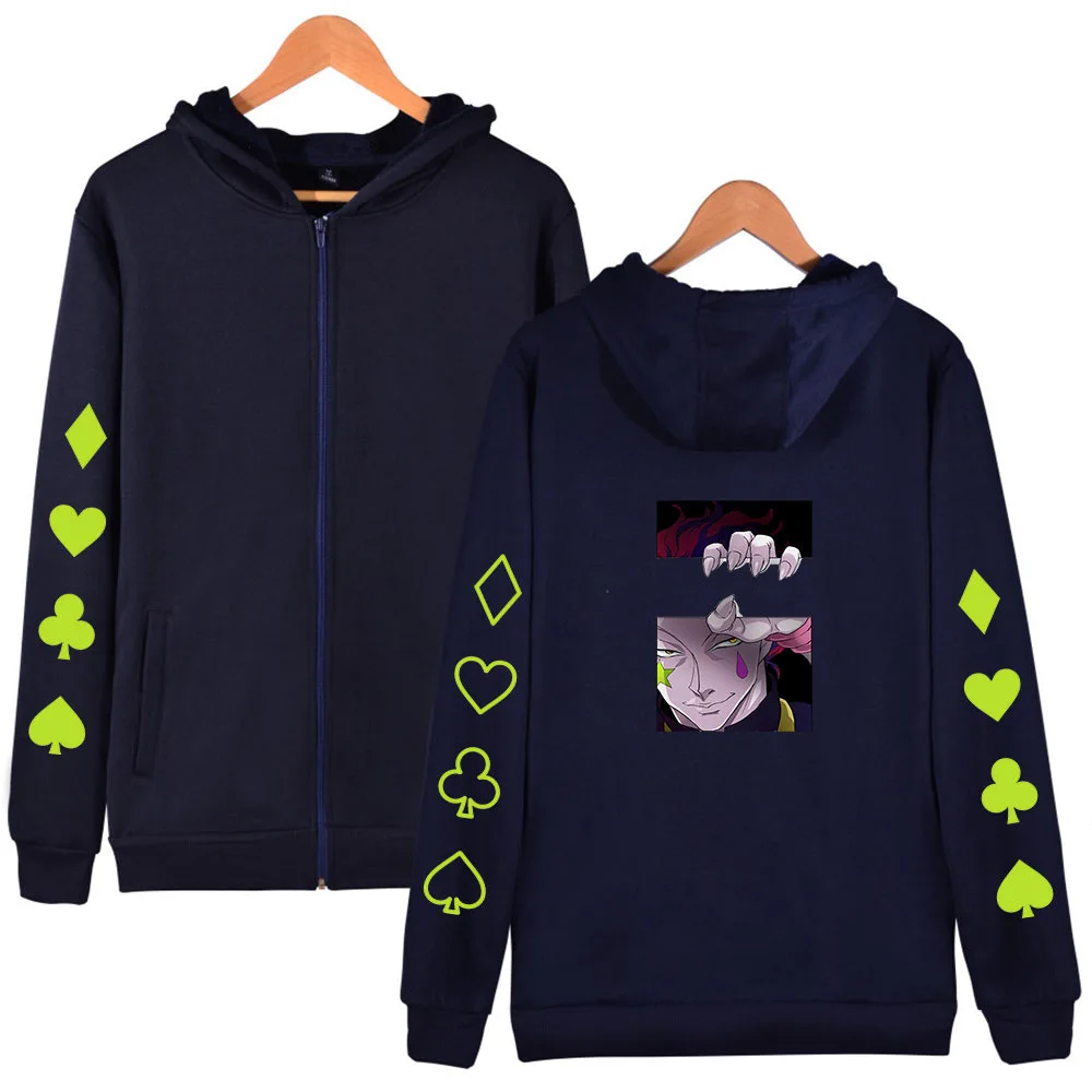 

Hunter X Hunter Hisoka Zipper Hoodie Sweatshirt Men/women Sportswear Streetwear 2020 Autumn Winter Hoody Hooded Fashion Casual