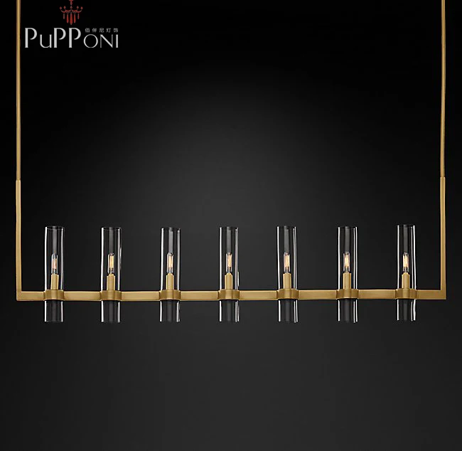 Линейная люстра Ravelle в американском стиле светильник из хрусталя для гостиной