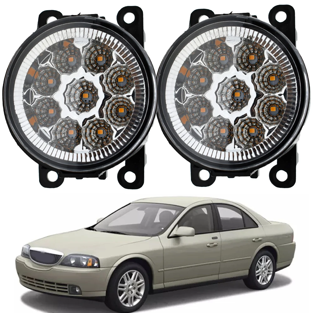 

2 шт. автомобиля светодиодный лампы Противотуманные фары светильник DRL Противотуманные лампы H11 12V для Lincoln v-образной КРЕПЕЖНОЙ ПЛАСТИНОЙ LS ...