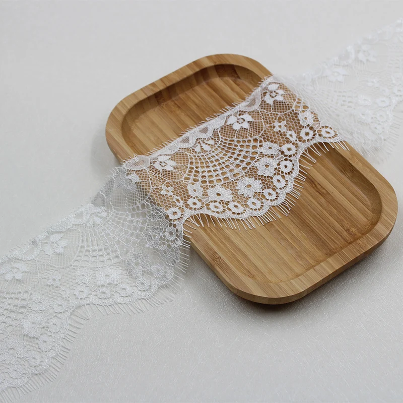 Лента кружевная с французскими ресничками 9 5 см 3 ярда|Кружево| |