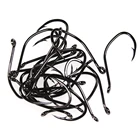 Крючок с зазубриной из высокоуглеродистой стали для морской рыбалки, V-образный Сильный крючок для сома 8 6 10 20 30, 20 шт.