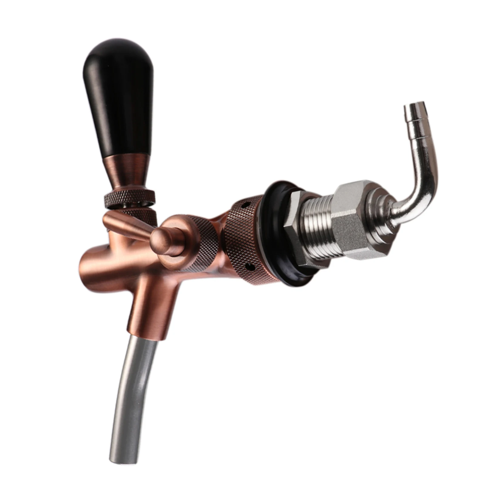 

Кран для пива, регулируемый латунный Смеситель для ресторана, аксессуары для дома и бара, простой в установке инструмент, дозатор с хвостови...