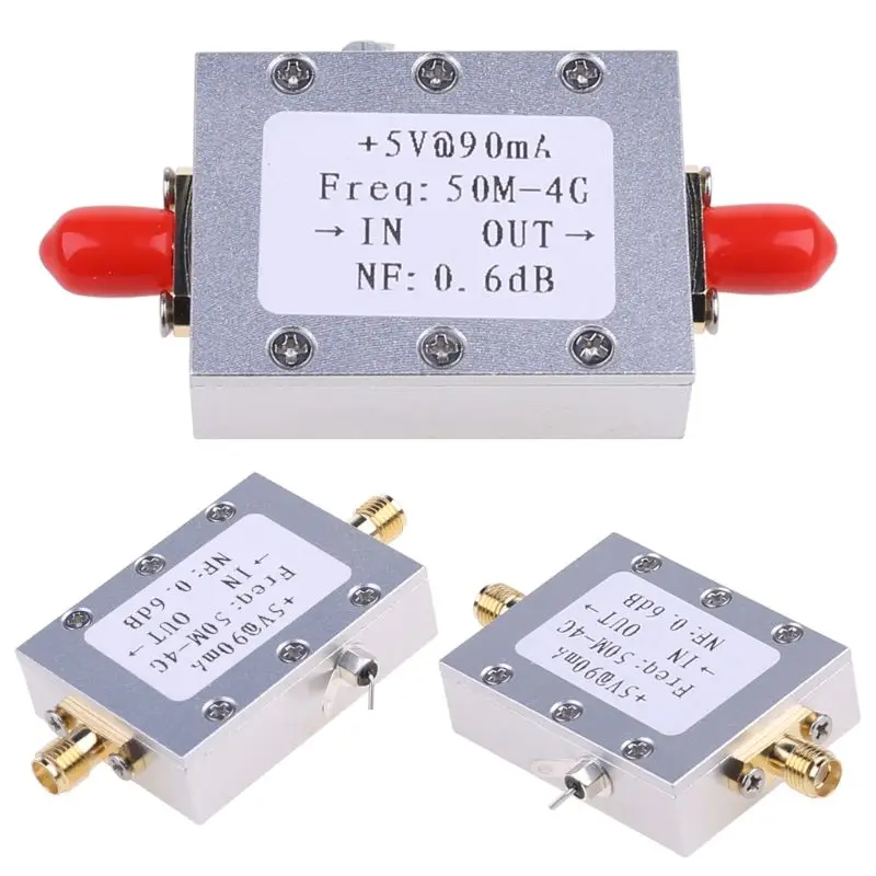 

RF Amplifier Low Noise Amplifier Ham Radio Module LNA 50M-4GHz NF=0.6dB RF FM HF VHF / UHF Ham Radio -110dBm