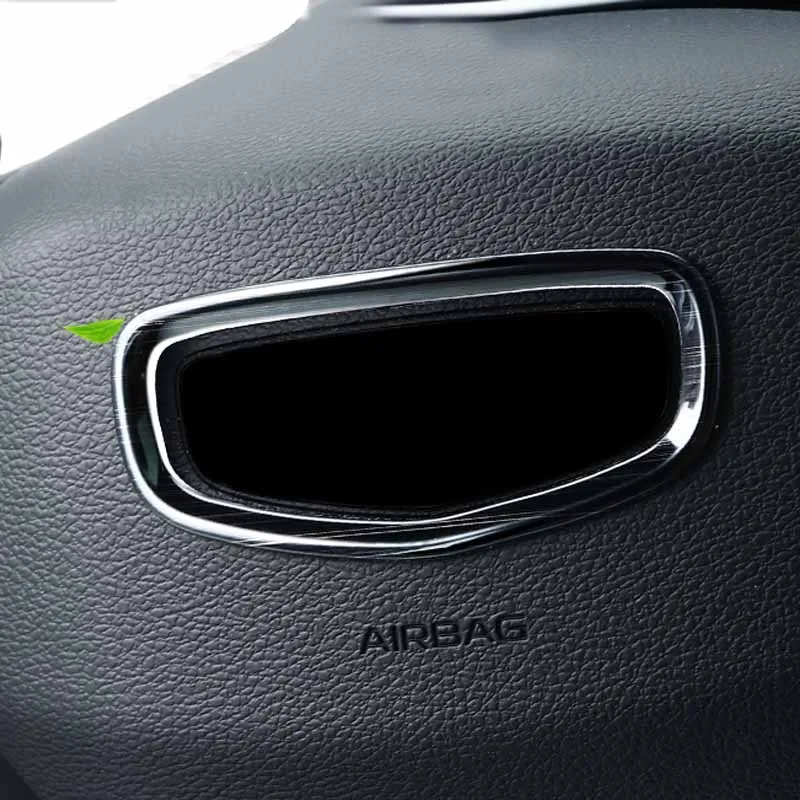 

For Geely Coolray 2019-Present Car Styling Internal Steering Wheel Logo Decoration Sequin Interior Sticker Auto Frame Accessory