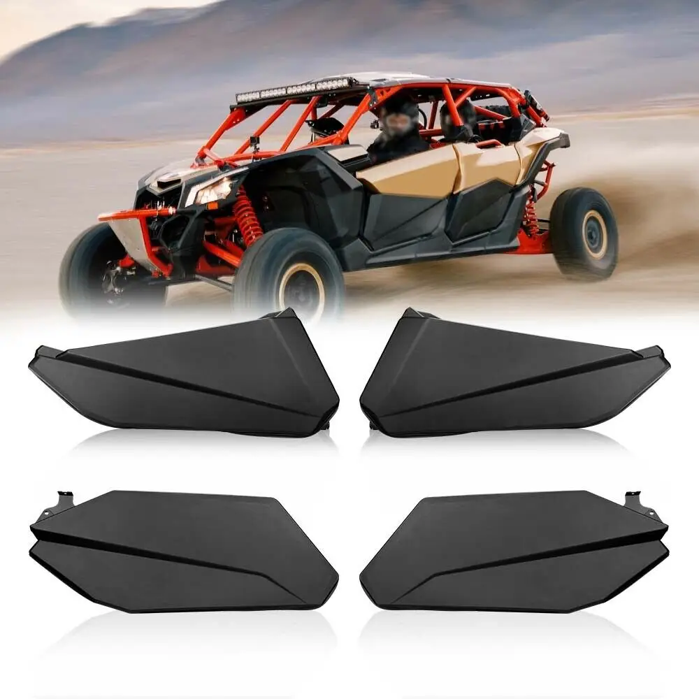 KEMIMOTO 4 шт. передние и задние нижние двери панели вставки работает для Can Am Maverick X3 Max- 715003751