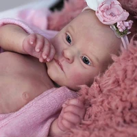 rsg 21 inches diy reborn doll kit cute patience awake very soft touch fresh color unpainted unfinished blank doll parts