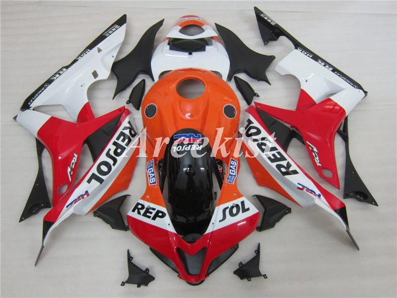 

Injection Mold New ABS Motorcycle Whole Fairings kit Fit for HONDA CBR600RR F5 2007 2008 07 08 Bodywork set Red orange