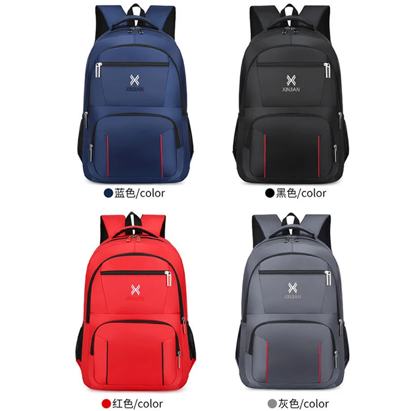 

Large Capacity Men Backpacks for School Teenagers Boys Youth Student Backpack Women Black Nylon Backbag