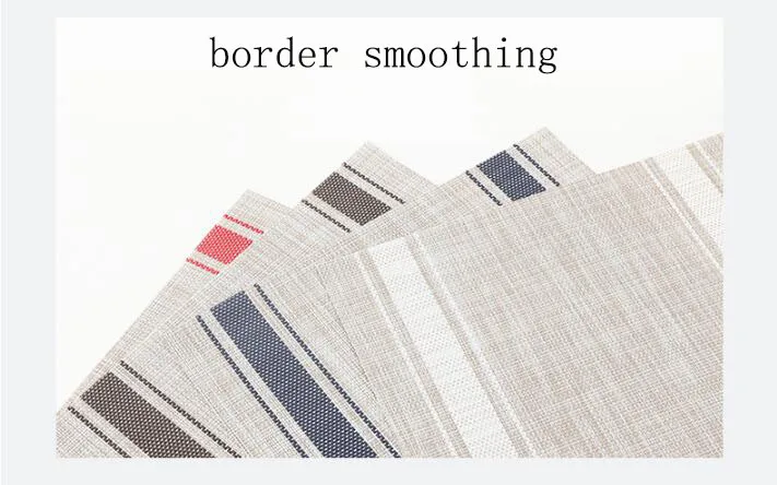 

4/6pieces Kitchen Table Mats Set Washable Heat Protection PVC Table Mat Placemats Hotel Outdoor Place mat