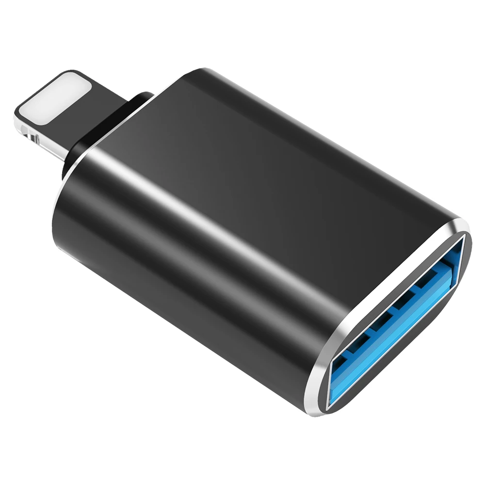 ! USB OTG адаптер ACCEZZ с подсветкой для iPhone 11 Pro XS Max XR X 8 7 6s Plus iPad U диск мышь