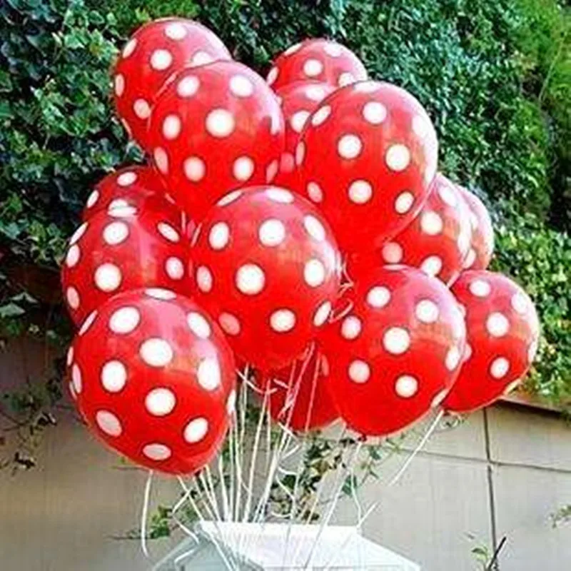 20 шт. латексные гелиевые шары в горошек | Дом и сад