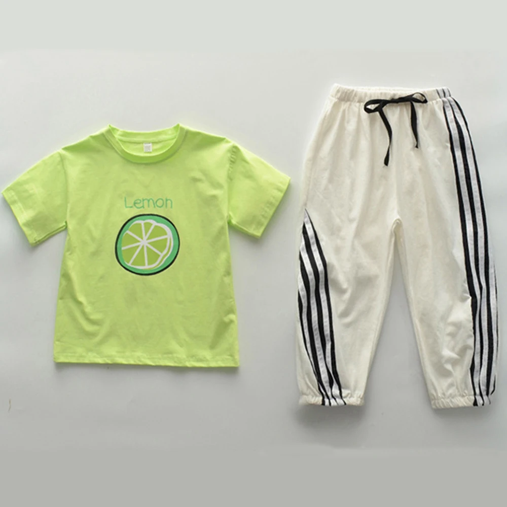 

Летний костюм, одежда для девочек, спортивный костюм для детей, шорты для девочек, летние комплекты для девочек 8 лет, костюм из чистого хлопк...