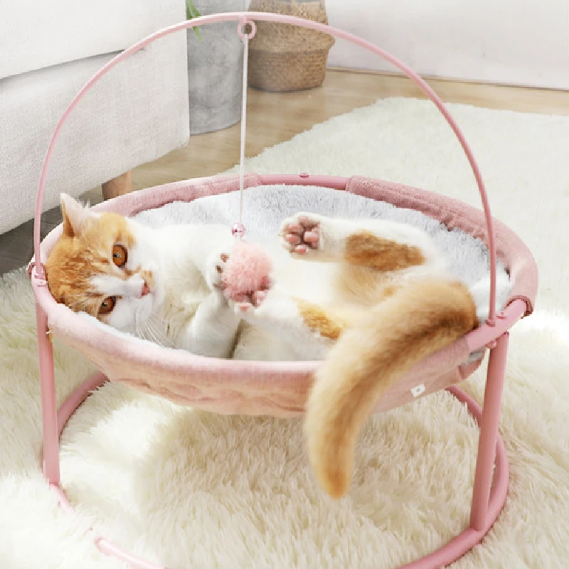 Round Cat Beds House Soft Long Plush Best Pet Dog Bed for Dogs Basket Pet Products Cushion Cat Bed Cat Mat Animals Sleeping
