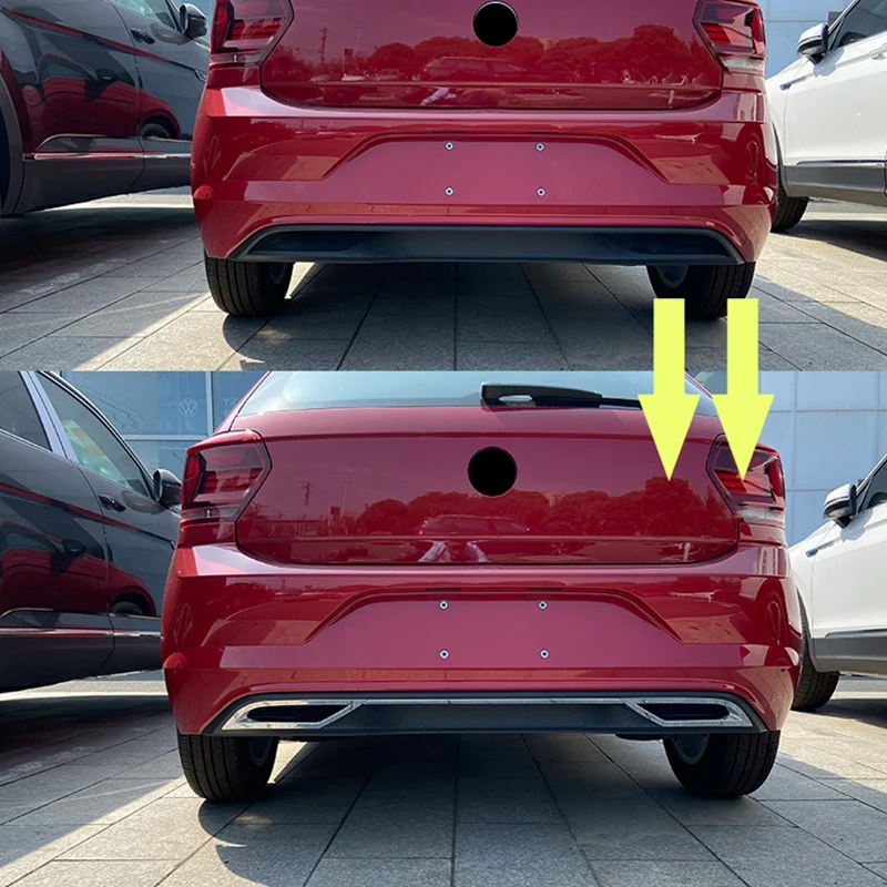 Автомобильный задний бампер спойлер задняя губа яркая полоса выпускная воздуха