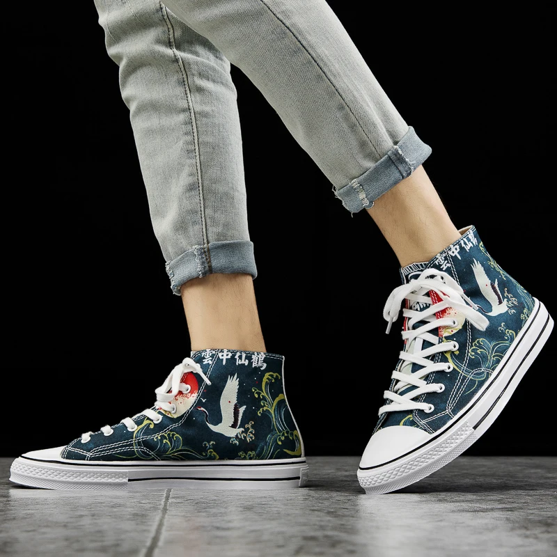 GOODSTUS/Мужская парусиновая обувь в китайском стиле Удобная дышащая для влюбленных