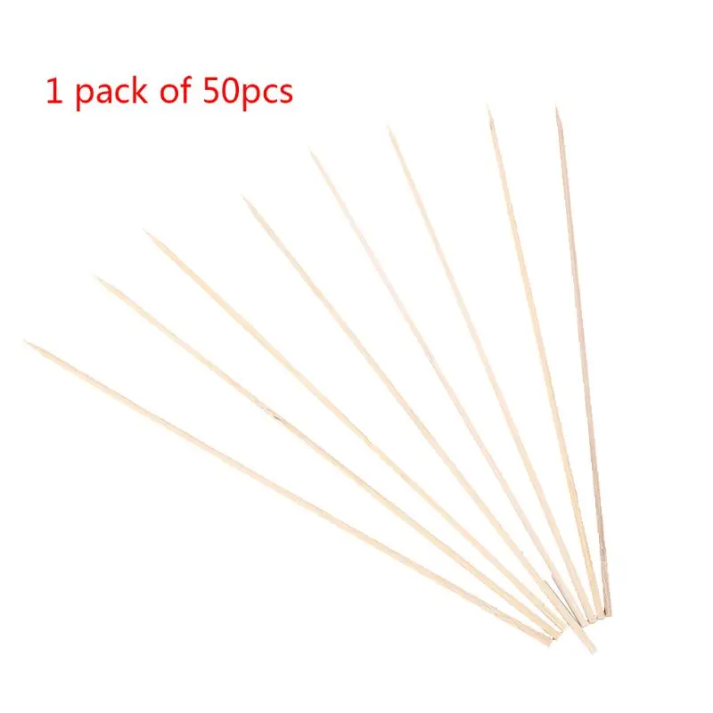 50 шт бамбуковые прослойки в шампуры для барбекю шашлычные палочки вечерние