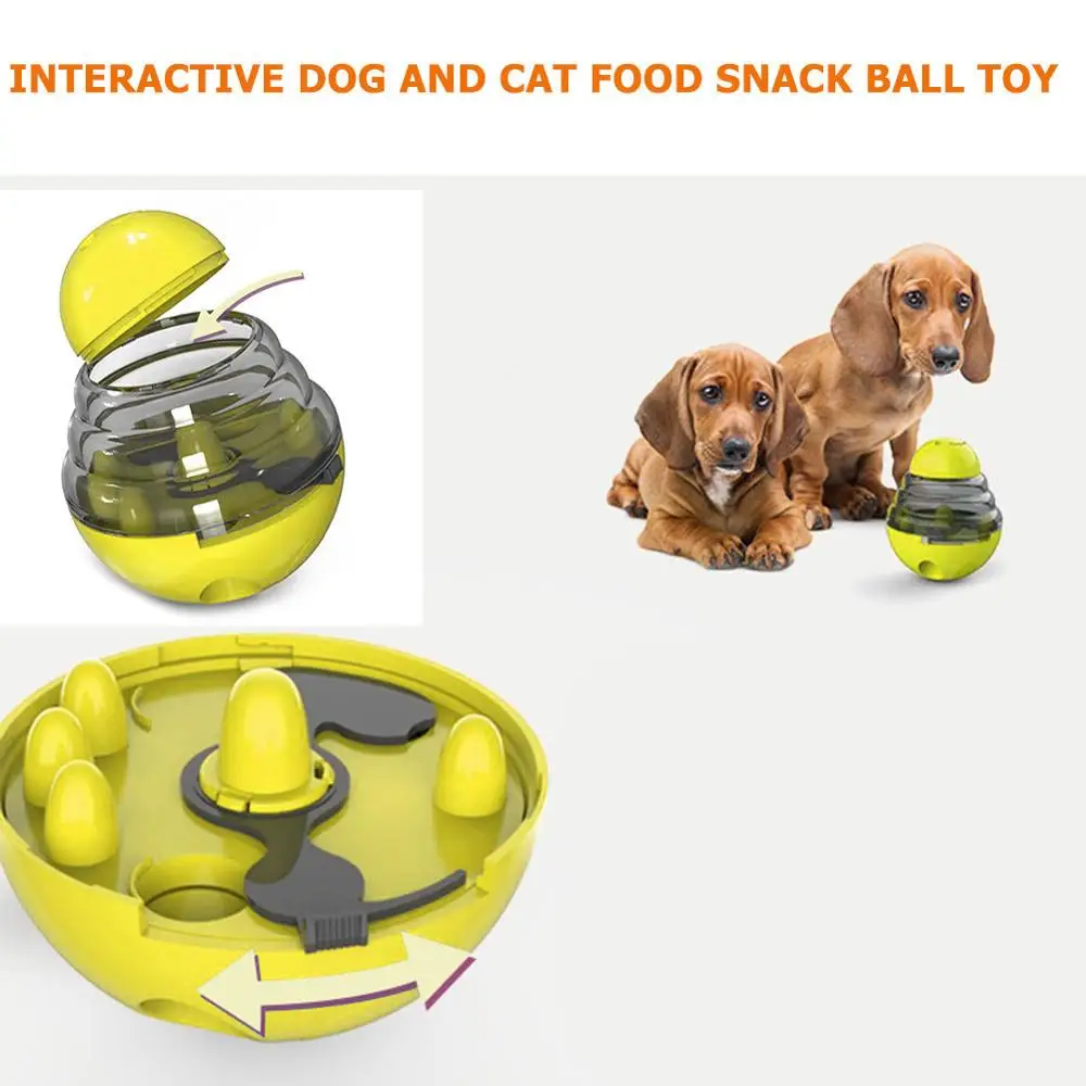 

Interactive Cat Toy IQ Treat Ball Smarter Pet Toys Food Ball Food Dispenser Training Balls Puppy Cat Slow Feed Pet Tumbler Toy