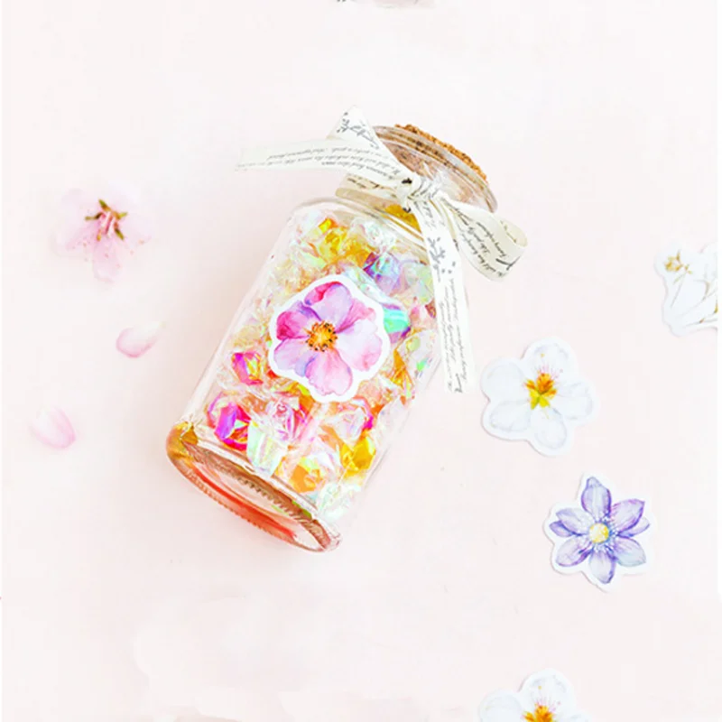 

45pcs/pack Cute Flowers Stickers Kawaii Stationery Stickers Scrapbooking Journal Diary Handbook Decorative Stickers